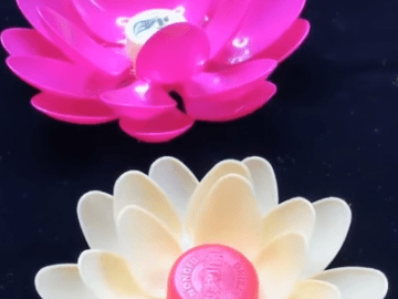 plastic spoon flowers