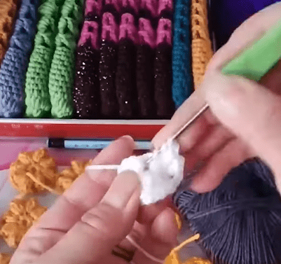 This is how a large crochet doll start