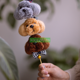 how to make a pom pom dog