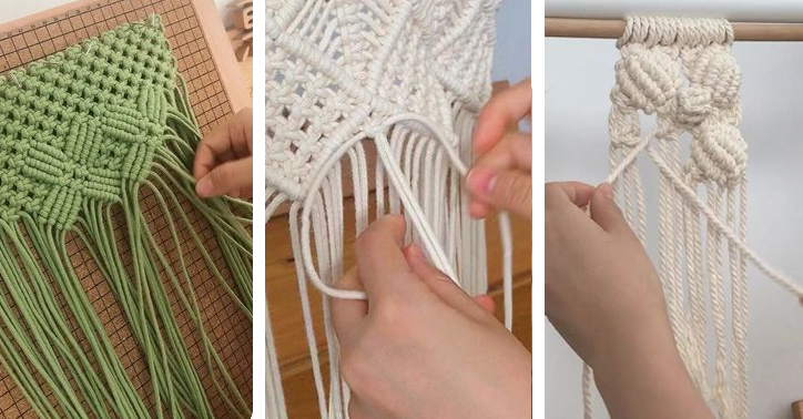 small macrame wall hanging patterns free