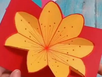 how to make origami greeting card step by step