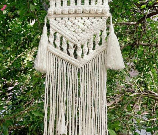 boho macrame wall hanging diy