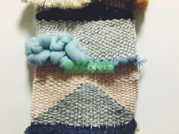 easy macrame wall hanging with yarn
