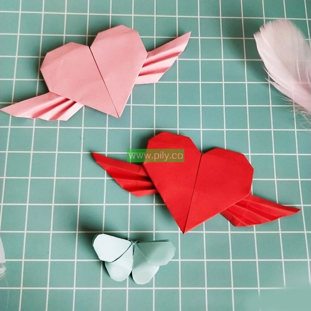 Heart with wings Step by Step