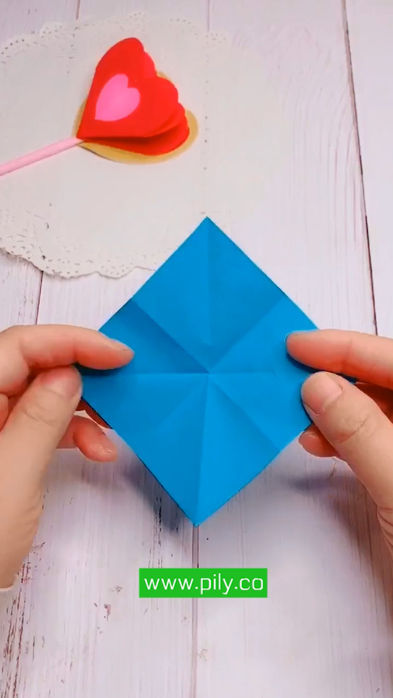 origami heart step by step
