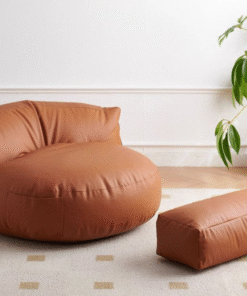 Italian suede bean bag sofa